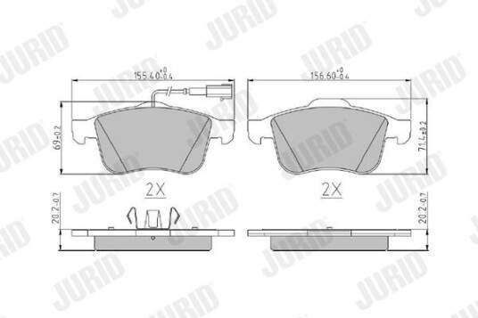 Bremseklosser JURID 573173J