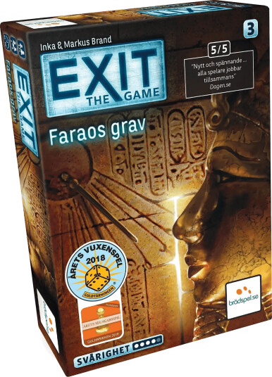 Spilbræt Exit 3: Faraos Grav (Se) - Multi/patterned - ONE SIZE