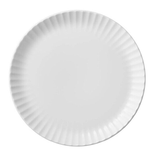 Georg Jensen Bernadotte coupe tallerken 27,5 cm hvit