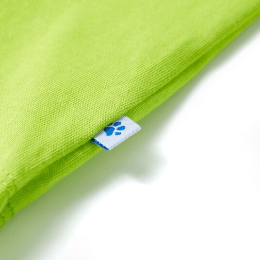 vidaXL T-skjorte for barn med korte ermer limett 116
