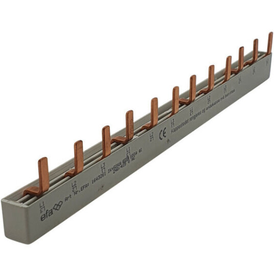EFA Samleskinne stift S3/10 L1-L2-L3 10mm² 12 mod - 1643261