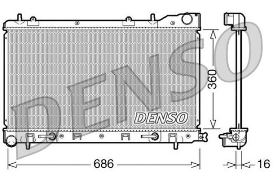 Radiator DENSO DRM36001