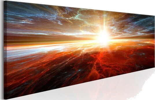 Bilde Space And Time Warp 120x40 Artgeist sp. z o. o.