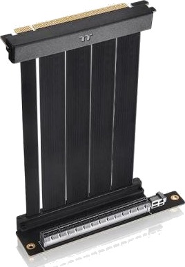 Thermaltake PCI-E 4.0 Riserkabel 16x Hankjønn/Hunkjønn 13 cm Sort
