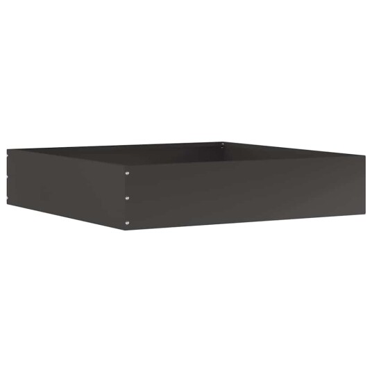 vidaXL Gjerdekant 6 pcs Svart 60 x 60 x 13 cm Stål