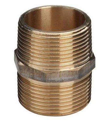 Viega 1" Brystnippel i Gunmetal for Vann og Gassinstallasjon