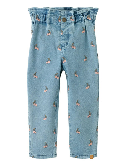 Lil"Atelier Nmfdeva Loose Emb Jeans 2024 Es Lil Blue 122