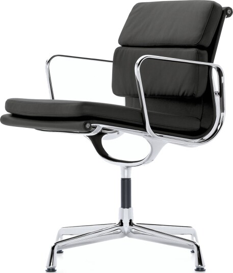 Vitra Soft Pad EA 208 Kontorstol med Svingbar Sort/ Krom Vitra Soft Pad EA 208 Kontorstol med Svingbar Sort/ Krom