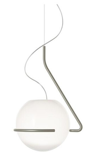 Foscarini Tonda Taklampe Stor Titanium/ Hvit
