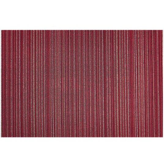 Chilewich  Skinny Stripe dørmatte 61x91 cm raspberry