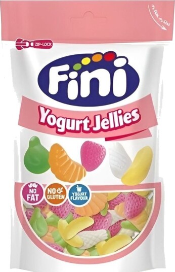 Fini Yogurt Jellies Gelegodteri med Yoghurtsmak 165 gram Fini Yogurt Jellies Gelegodteri med Yoghurtsmak 165 gram