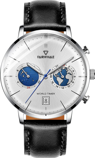 Mark Fairwhale Apollo Silver Black Leather Mark Fairwhale Apollo Silver Black Leather