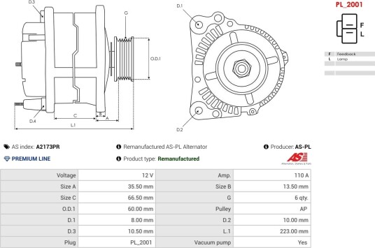 AS PL A2173PR Dynamo