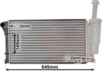 VAN WEZEL 17002335 Radiator, motorkjøling VAN WEZEL 17002335 Radiator, motorkjøling