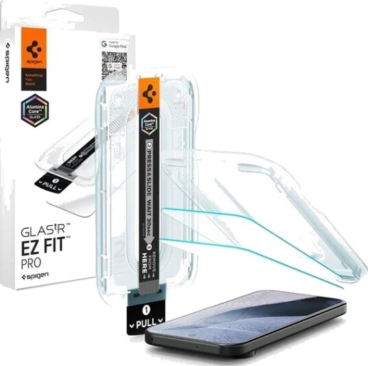 Spigen Glass tR EZ Fit Pro 2 Pack - Google Pixel 11 Pro XL Spigen Glass tR EZ Fit Pro 2 Pack - Google Pixel 11 Pro XL