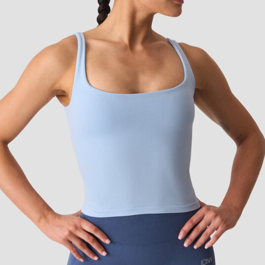 Smooth Seamless 2 i 1 Singlet Blå Blå Small