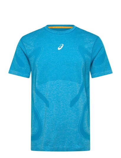 Asics Road Seamless Ss Top Blue XXL