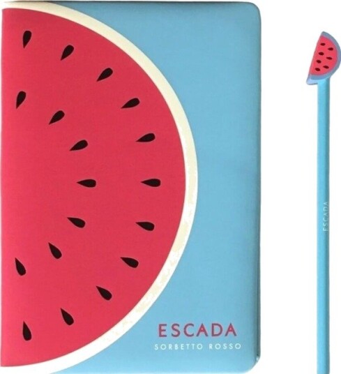 Escada Escada, Summer Limited Edition - "Sorbetto Rosso", Gwp-Notatbok, Blå, Unisex