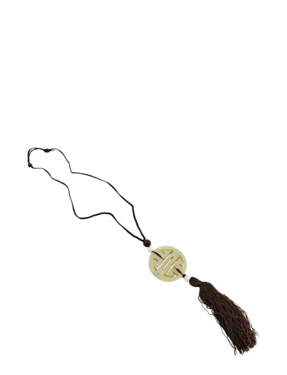 Pipol"s Bazaar Jade Necklace Beige   Brown   ONE SIZE
