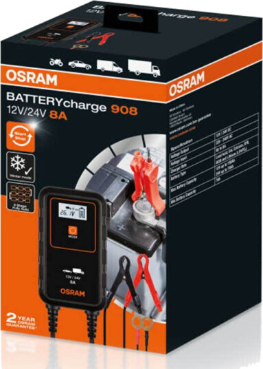 Osram Batterilader 908 8a Osram Batterilader 908 8a