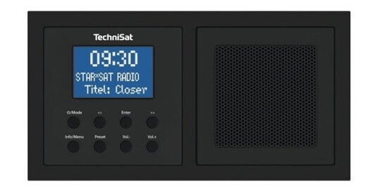 TechniSat Bærbar DAB-radio DigitRadio UP 1 - Mono - Svart