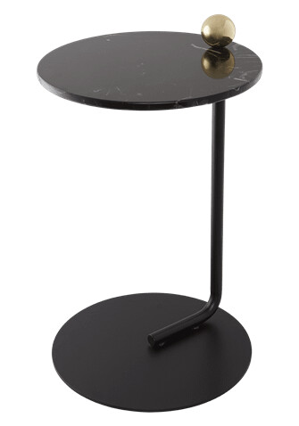 AYTM CASTELLUM Sidebord Sort/ Marmor AYTM CASTELLUM Sidebord Sort/ Marmor