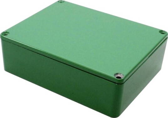 Hammond Electronics 1590BB2GR 119 × 94 × 38 mm Støpt Aluminium Grønn Kabinett