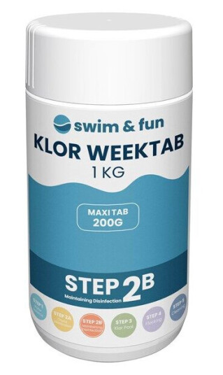 Swim & Fun Klor WeekTab 200 g 1 kg