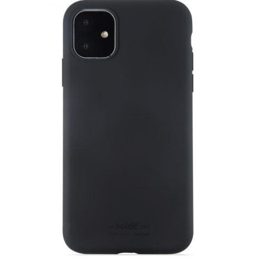 Holdit Soft Touch Silikondeksel til iPhone 11 - Svart