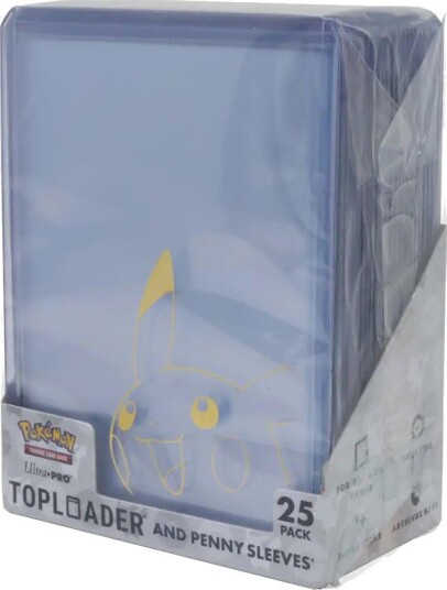 Pokémon TCG Ultra PRO Pikachu Toploader og Penny Sleeves 25 stk