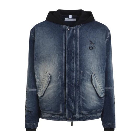 Off White Herre Jakker Blå M, Off White Herre Jakker Blå M,