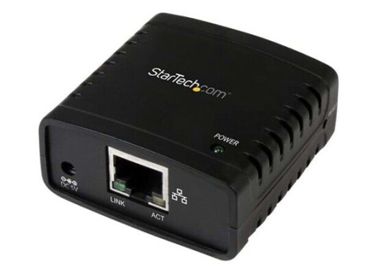 StarTech.com 10/100Mbps Ethernet to USB 2.0 Network LPR Print Server
