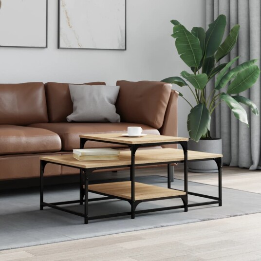 Salongbord sonoma eik 102x60x45 cm konstruert tre 8721012124769