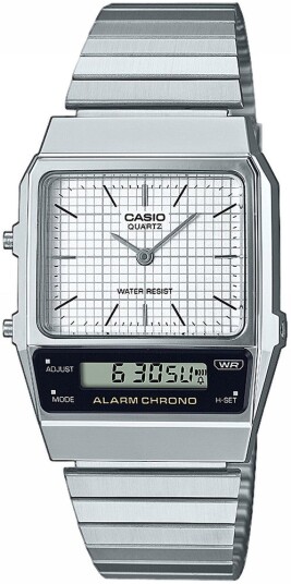 Casio Herreklokke AQ 800E 7AEF Vintage Hvit/Stål