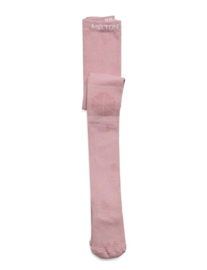 Melton Cotton Tights Anti Slip Pink 68/74