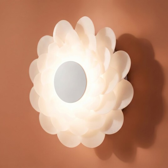 Vegglampe Lucande Bloem dimmbar Hvit Stue Plast Moderne Hvit