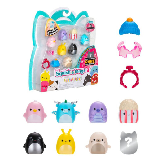 Squishmallows Squish a longs 8 Pakning Figursett 25cm Style 2 Squishmallows Squish a longs 8 Pakning Figursett 25cm Style 2