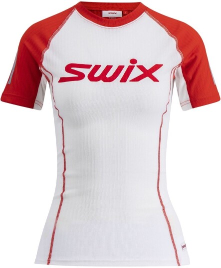 Swix Roadline Racex Short Sleeve W Bright White/Fiery rød M Swix Roadline Racex Short Sleeve W Bright White/Fiery rød M