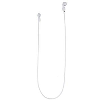 AirPods/AirPods Pro 2 nakkestropp i silikon   70 cm   hvit