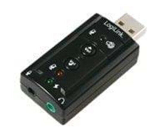LogiLink USB lydkort med Virtual 7.1 Sound Effects LogiLink USB lydkort med Virtual 7.1 Sound Effects