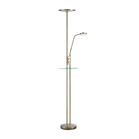 Friend Uplight LED med USB Antique Brass