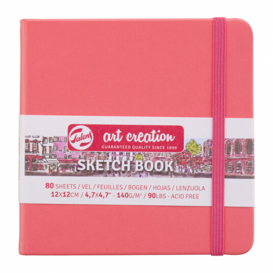 Art Creation Sketchbook Coral Red 12x12 cm Art Creation Sketchbook Coral Red 12x12 cm