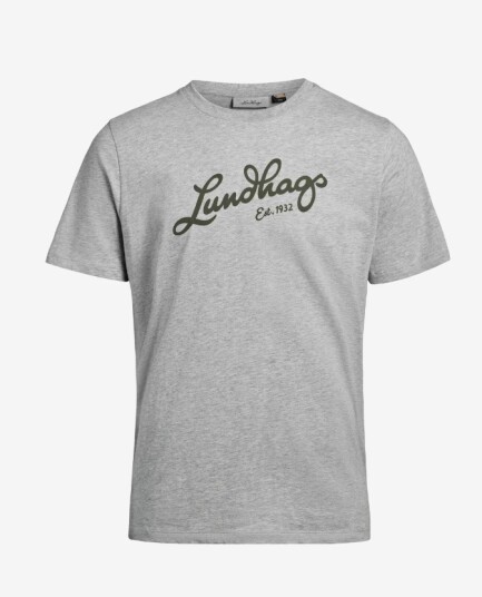 Lundhags Järpen Logo T Skjorte Herre Light Grey Melange XL Lundhags Järpen Logo T Skjorte Herre Light Grey Melange XL