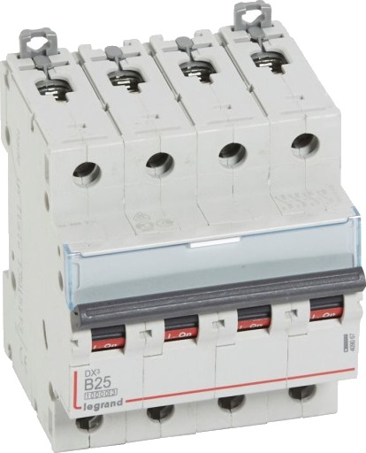 Legrand DX³ MCB automatsikring B25 4P 4M 10/16kA