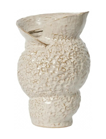 Broste Copenhagen Shelly Vase Cream H 38CM