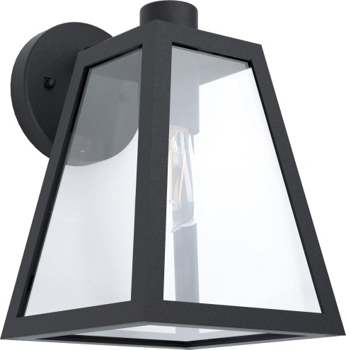 Eglo Mirandola Utendørs Vegglampe Ip44 Sort