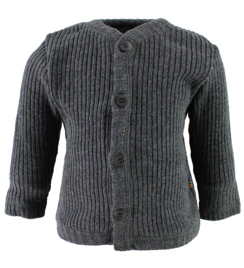 Joha Ull Rib Grågrå Cardigan 80 Joha Ull Rib Grågrå Cardigan 80