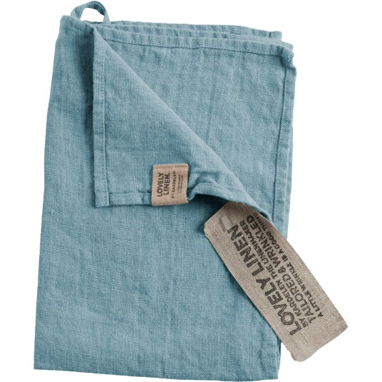 Lovely Linen Lovely Gjestehåndkle Lin 35x50 cm Støvblå Lovely Linen Lovely Gjestehåndkle Lin 35x50 cm Støvblå