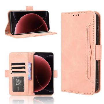 Xiaomi 15 Ultra Kortholder Lommebokveske   Rosa