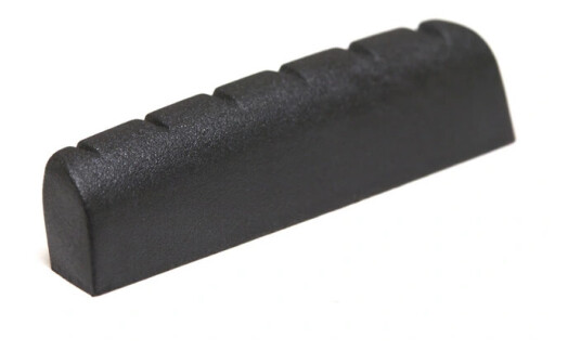 Graph Tech Pt-M600-00 Svart Tusq Xl Slotted Nut 1 11/16", Rounded, Slanted